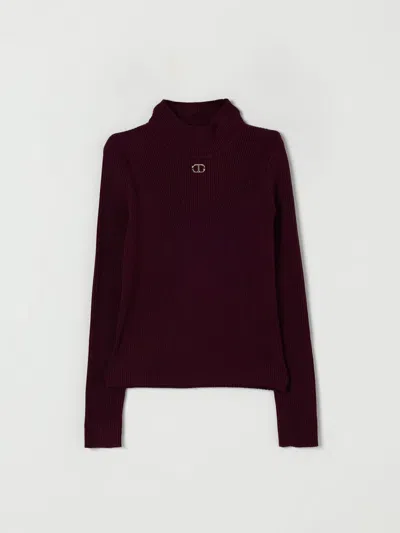 Twinset Sweater  Kids Color Violet In Black