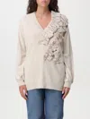 TWINSET SWEATER TWINSET WOMAN COLOR BEIGE,F92956022