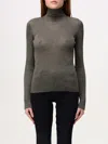 Twinset Lurex Turtleneck Sweater In Beige