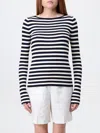 Twinset Woman Sweater White Size Xs Viscose, Polyester In Blau