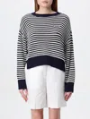Twinset Striped Pullover In Blau