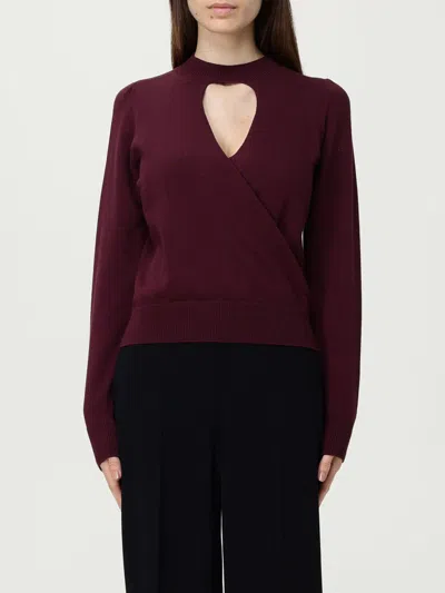 TWINSET SWEATER TWINSET WOMAN COLOR BURGUNDY,H25710050
