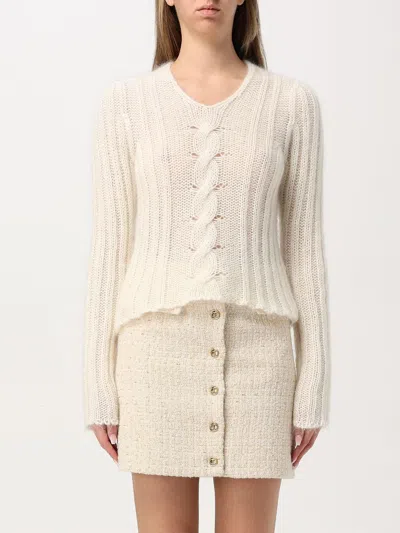 TWINSET SWEATER TWINSET WOMAN COLOR CREAM,418749078