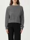 Twinset Twin-set Soft Wool Blend Sweater In Gray