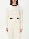 Twinset Logo-buttons Cardigan In Ice