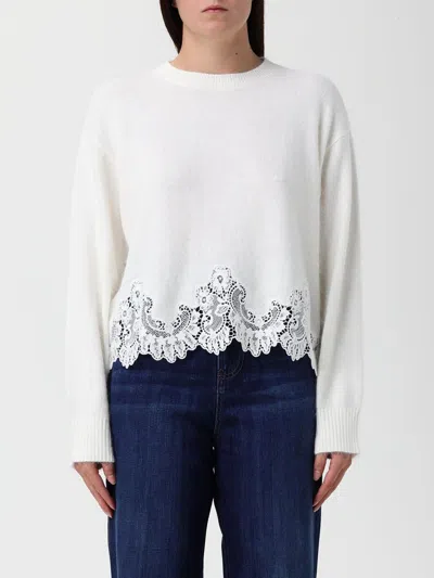 Twinset Sweater  Woman Color Ice In Black