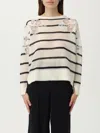 Twinset Twin-set Striped Sweatr In Multi