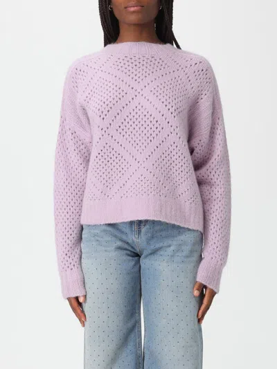 Twinset Openwork Sweater In Pink