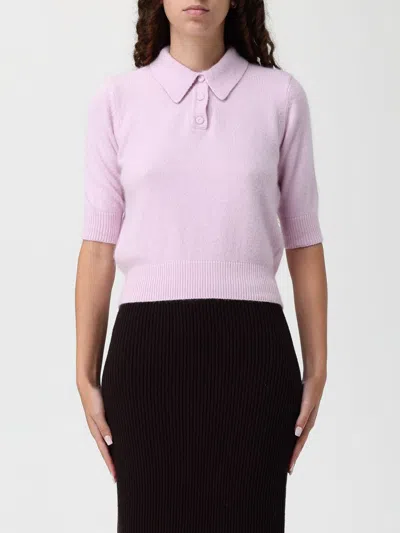 TWINSET POLO SHIRT TWINSET WOMAN COLOR LILAC,435596038