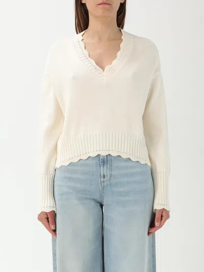 Twinset Sweater  Woman Color Pearl In White