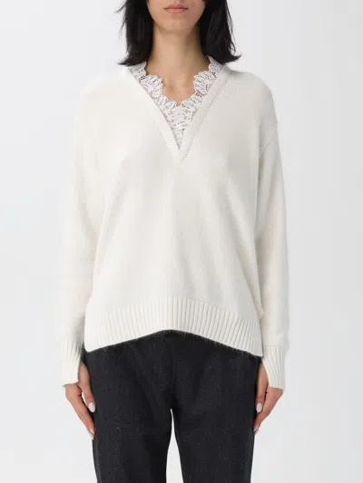 TWINSET SWEATER TWINSET WOMAN COLOR WHITE,H54470001