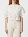 Twinset White Crochet-effect Top In White
