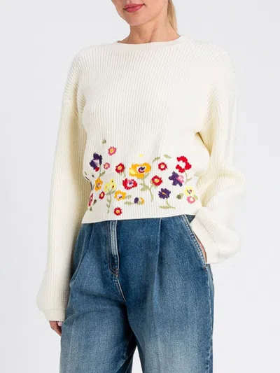 Twinset Sweater  Woman Color White In Neutral