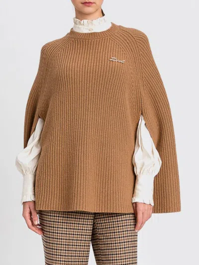 Twinset Sweater  Woman Color Yellow Cream In Brown
