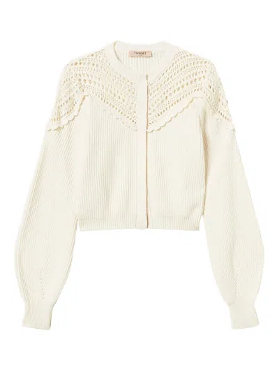 Twinset Sweater In Brown