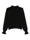 Twinset Sweater With Flared Cuffs  In Black