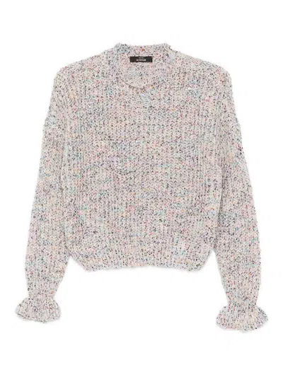 TWINSET SUÉTER CON ESCOTE BARCO - GRIS