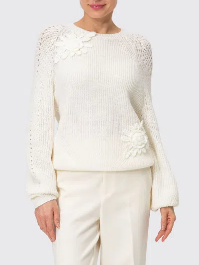 Twinset Sweater Woman Color Pearl In Neutral