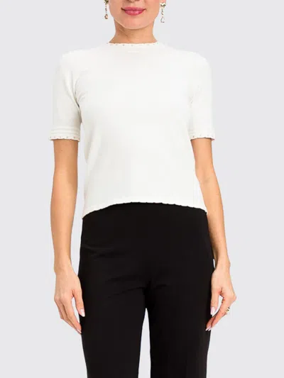 Twinset Sweater Woman Color White In Red