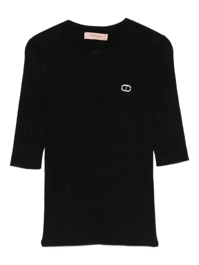 Twinset Sweaters In Black