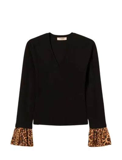 Twinset Sweaters In Black