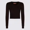 Twinset Maglie Black Chocolate In Black