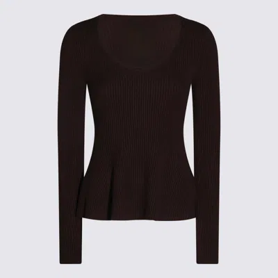 TWINSET SWEATERS BLACK CHOCOLATE