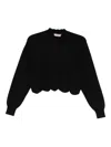 Twinset Wool-cashmere Blend Knitted Jumper In Black