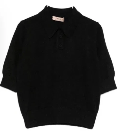 TWINSET SWEATERS BLACKS AND GREYS