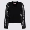 Twinset Sweaters Blacks And Greys In Black