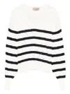 Twinset Striped Sweater In Multi