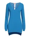Twinset Sweaters In Bright Blue