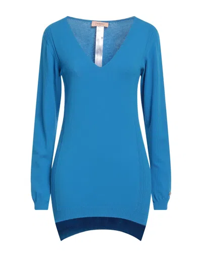 Twinset Sweaters In Bright Blue