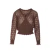 Twinset Long-sleeves Sweater In Brown