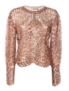 Twinset Sweaters Brown In Animal Print