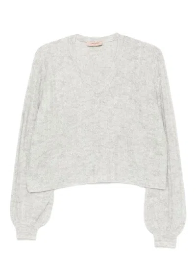 Twinset Sweaters In Gray