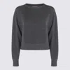 Twinset Sweaters Medium Mel. Grey/argento Lurex In Gray