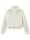 Twinset Open-knit Jumper In Multicolor