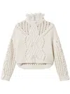 Twinset Open-knit Jumper In Multicolor