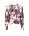 Twinset Twin-set Floral Lace Sweater With Lightweight Elegance In Multi