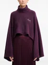 Twinset Logo-lettering Jumper In Purple