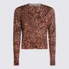 Twinset Twin-set Cropped Leopard Print Jacket With Button-down Front