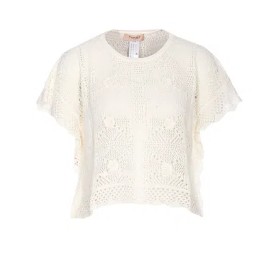 Twinset Sweaters In White