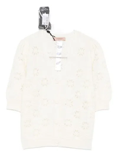 Twinset Sweaters In White