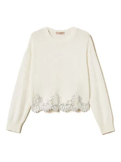 Twinset Sweaters In White