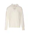 Twinset Angora Blend Sweater With Lace In White