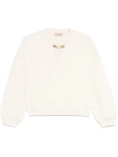 Twinset Sweatshirt In Beige
