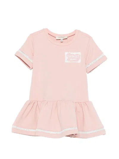 Twinset Kids' Sweatshirt Dress In Pink