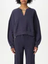 Twinset Sweatshirt  Woman Color Blue In Blue