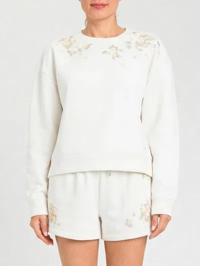 Twinset Sweatshirt  Woman Color Pearl In White